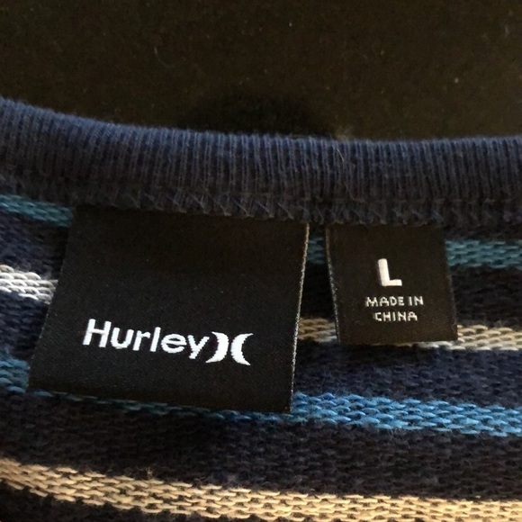 Men’s Hurley Navy NWT El Serape Crew Long Sleeve Sweat Shirt Size Large - Picture 8 of 11